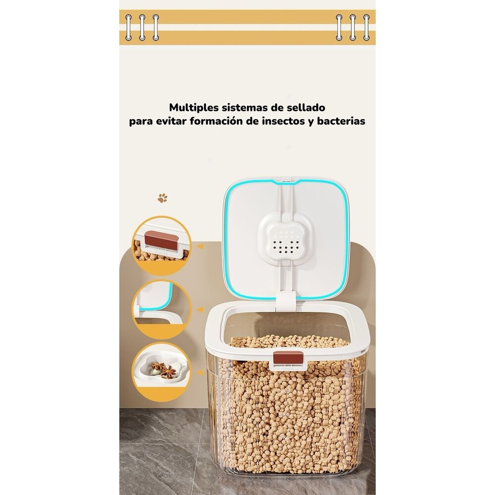 Contenedor De Alimentos Para Mascotas 30kg By Lubabycas image number 3.0