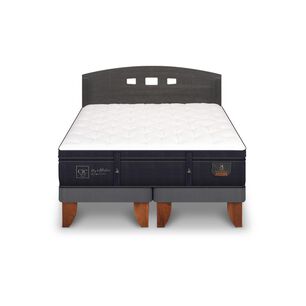 Cama Europea Cic Super Premium / 2 Plazas / Base Dividida + Respaldo