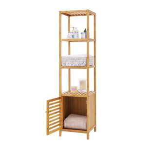 Estante Organizador Repisa 4 Niveles Con Puerta