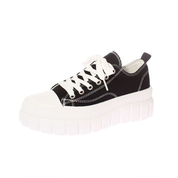 Zapatilla Lona Negro V&iacute;a Franca Art. 52111b21191black