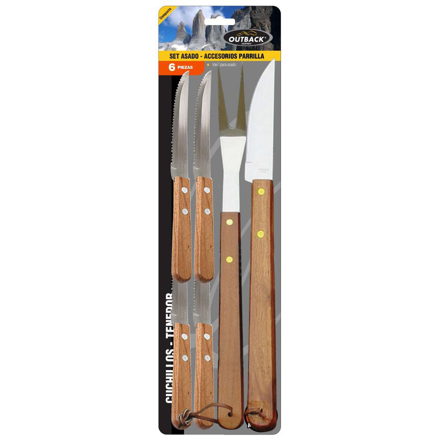 Set De Cuchillos Para Asado Outback 6 Piezas image number 0.0