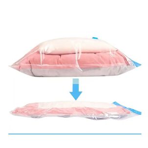 Pack X10 Bolsas Al Vac&iacute;o Para Comprimir Ropa 80 X 110 Cm