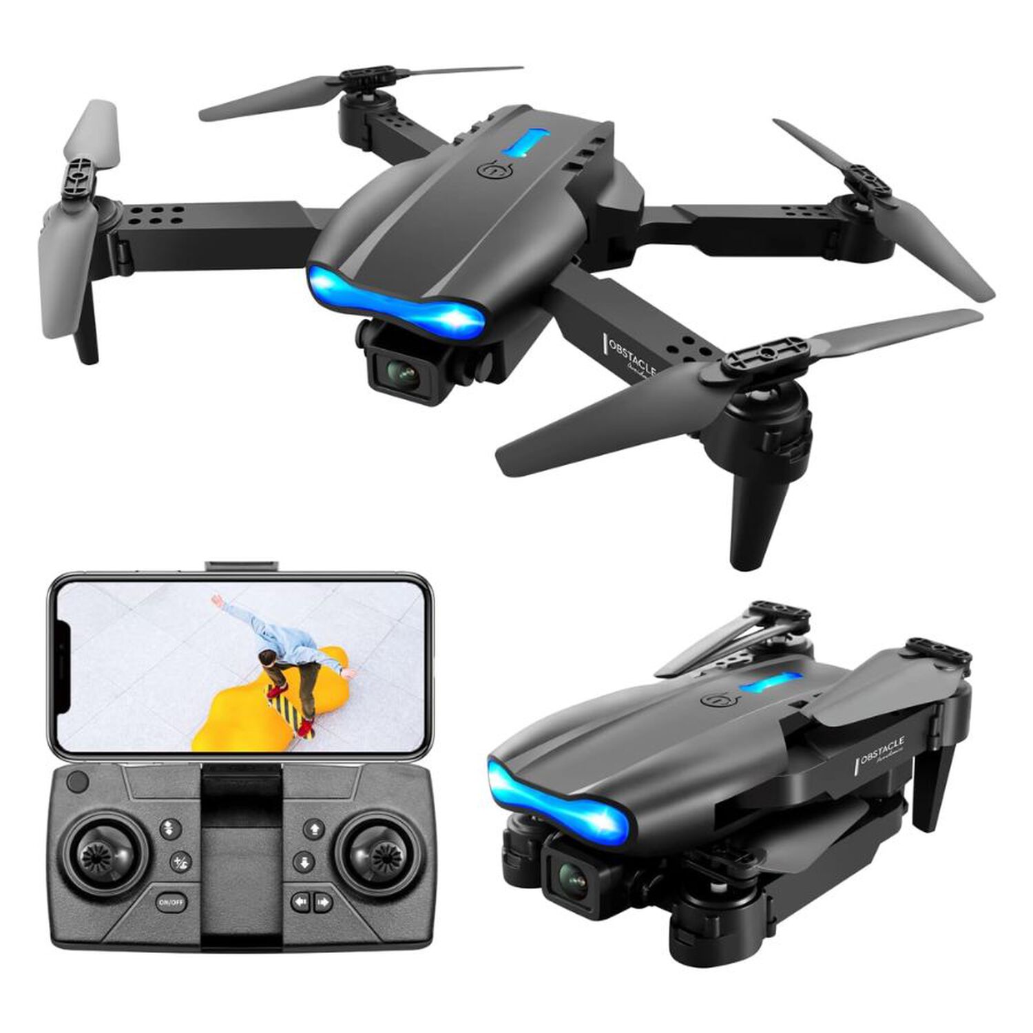 Dron Con C&aacute;mara Para Principiantes Y Adultos Negro image number 0.0