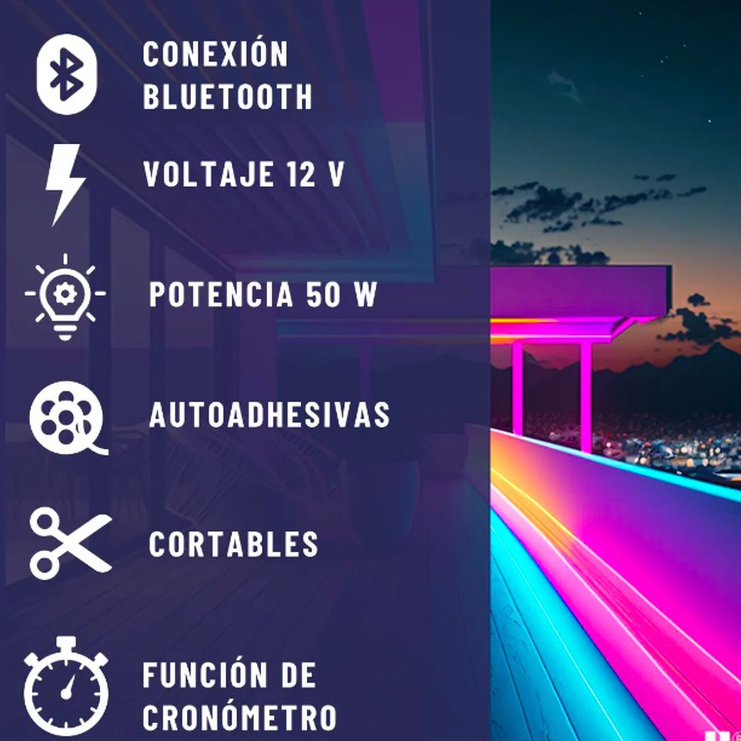 Tira Cinta Luces Led 20 Metros image number 4.0