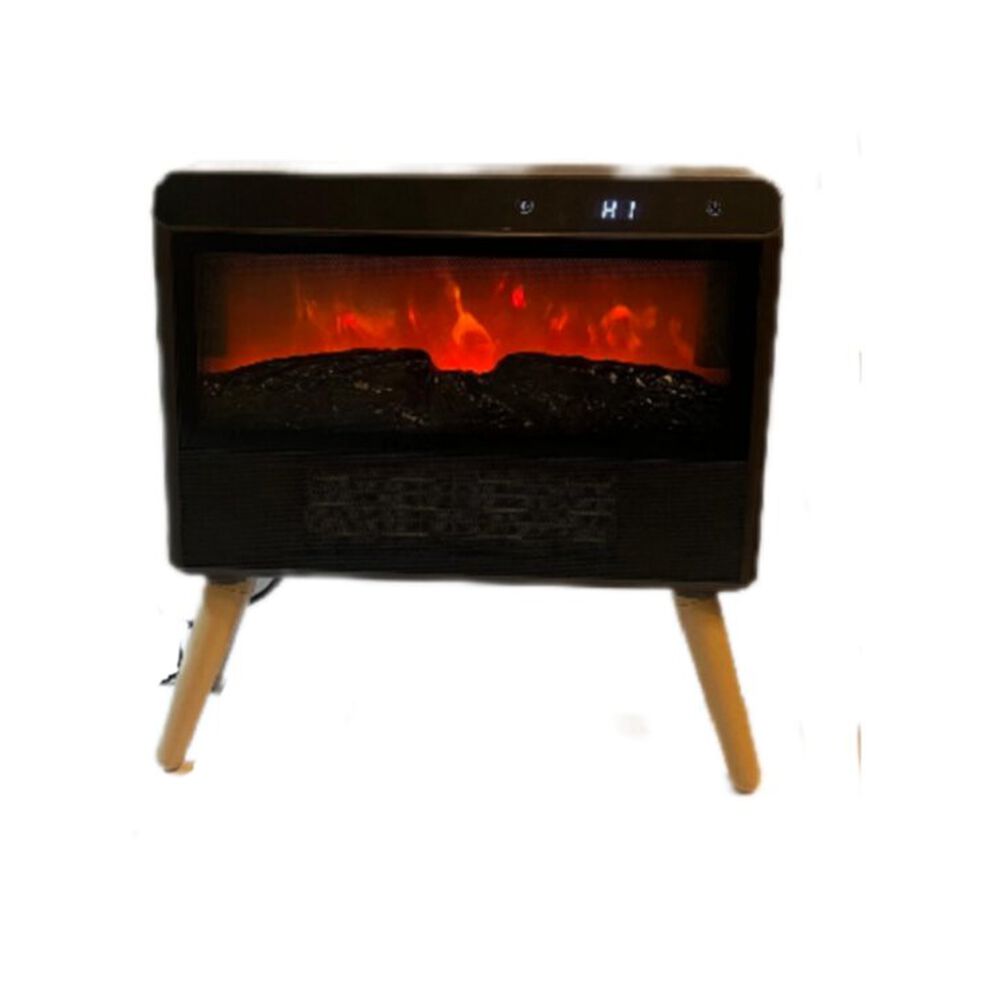 Chimenea Eléctrica Vintage Control Remoto Efecto Llama Real 3 D image number 2.0