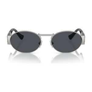 Lentes De Sol Medusa Deco Plateado Versace