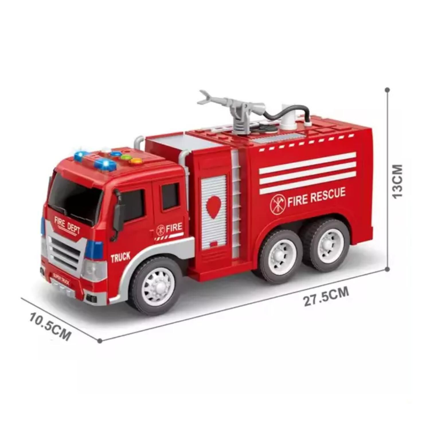 Juguete Camion De Bomberos A Control Remoto Luces Y Sonido Infantil image number 1.0
