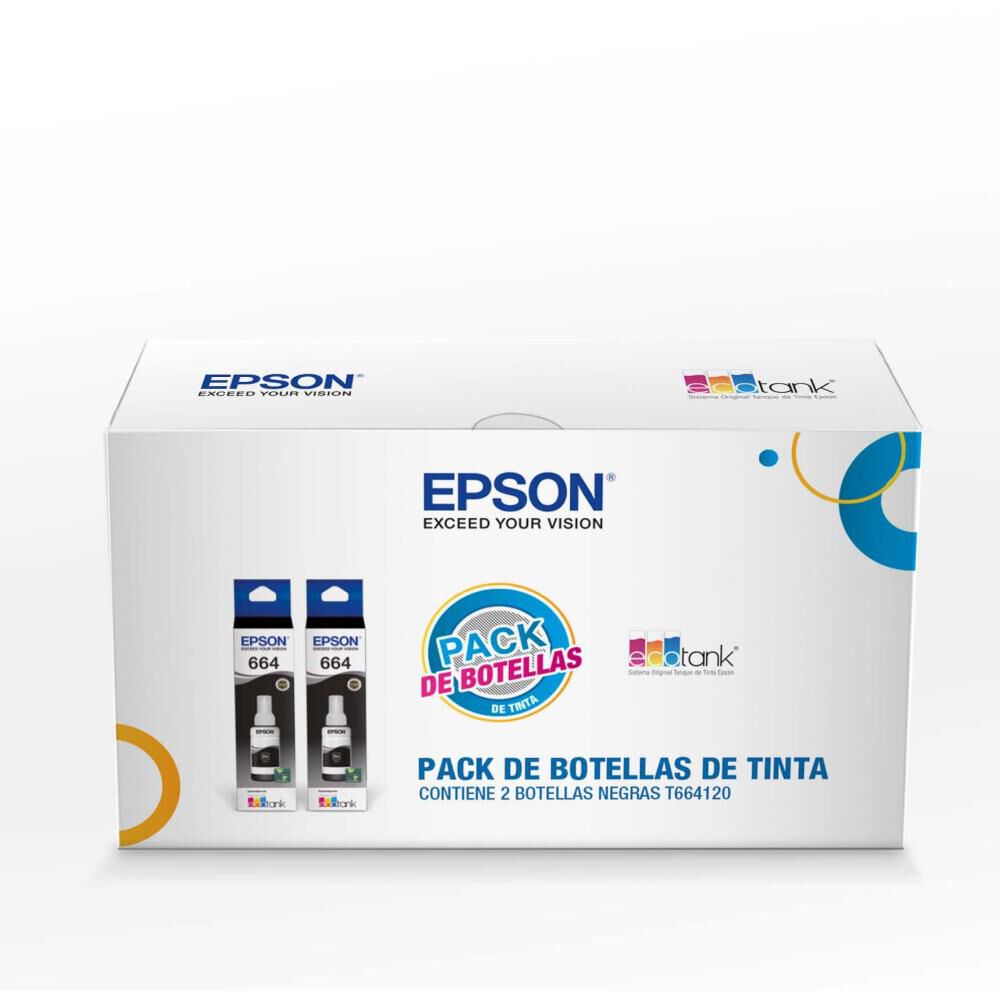 Tinta Epson / T664 / Es un pack 2 negras