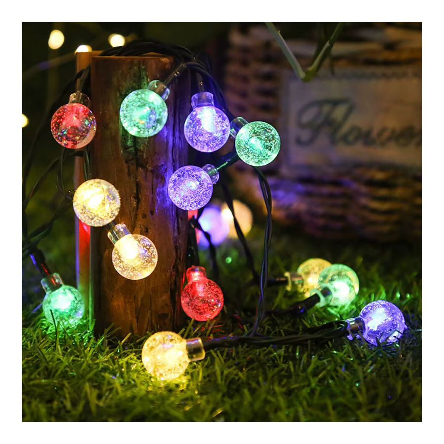 Guirnalda Luces Decorativas Solares 30 Led Multicolor image number 1.0
