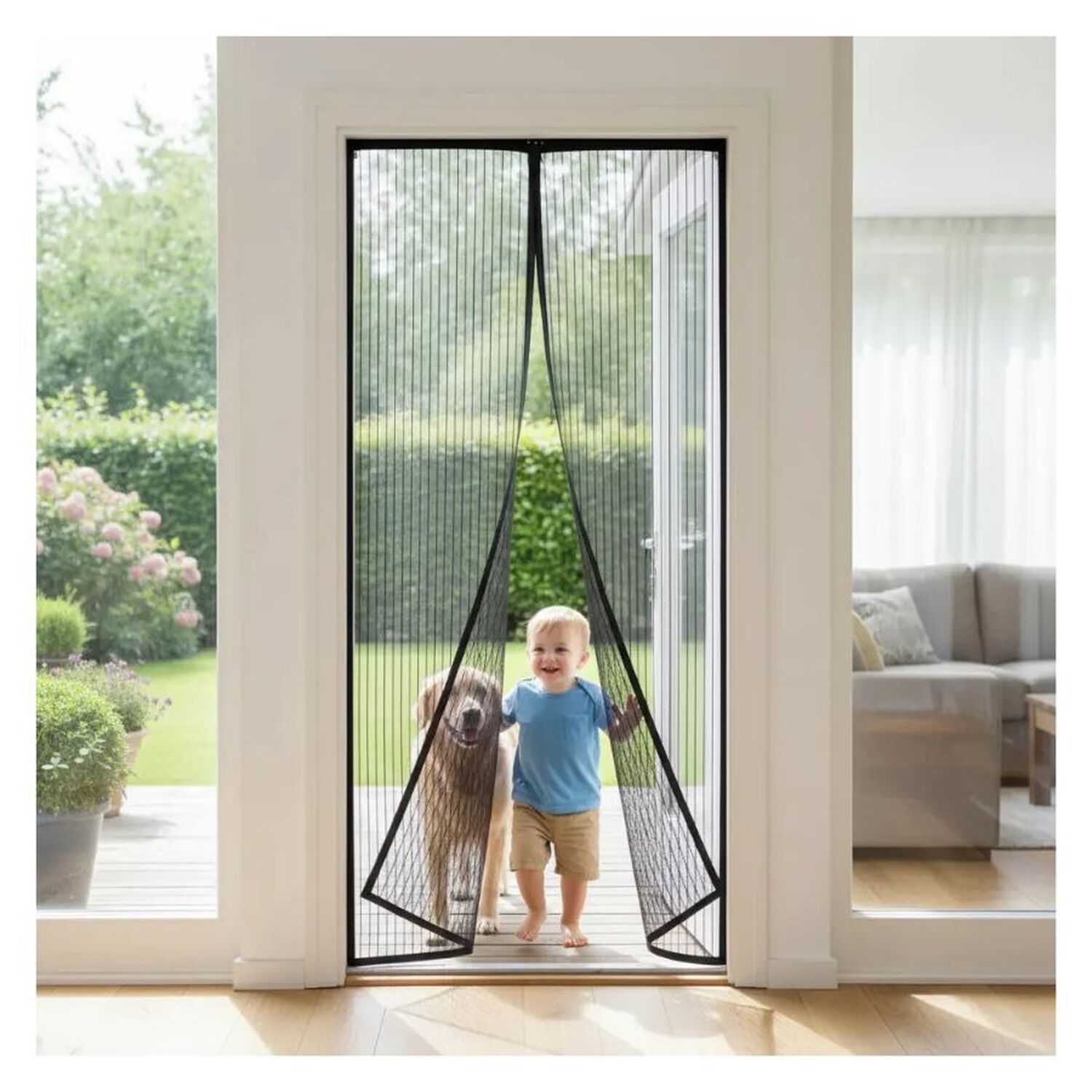 Cortina Mosquitera Magnetica Para Puerta Anti Insectos image number 1.0