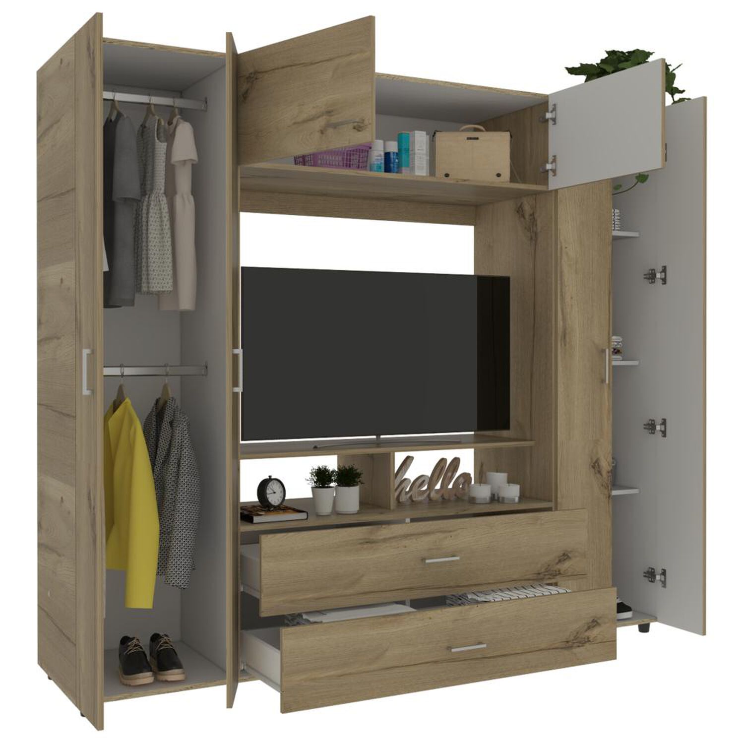 Closet Tuhome Z-200/ 6 Puertas/ 2 Cajones image number 5.0