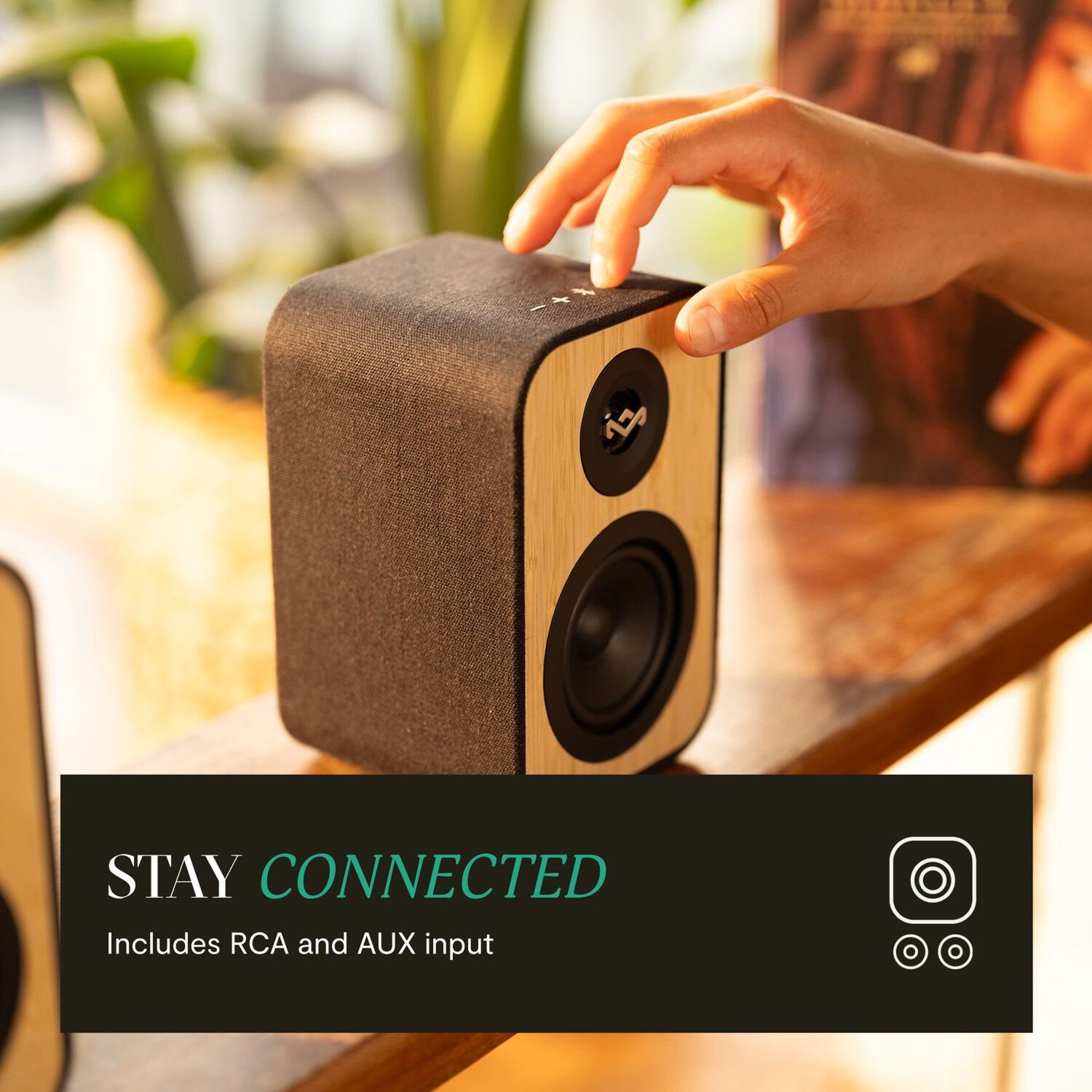 Parlantes Bluetooth 5.3 Uplift Bookshelf Negros Marley image number 6.0