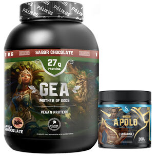 Proteina Vegetal 100%soya (sabor Chocolate) + Creatina Apolo 300g