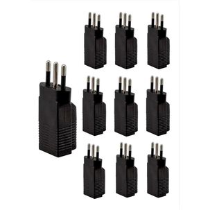 Enchufe Adaptador Americano A Nacional 10a 250v/ Pack 10 Unidades