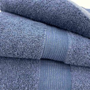 Juego Toalla Andes 3 Piezas Lisa Azul