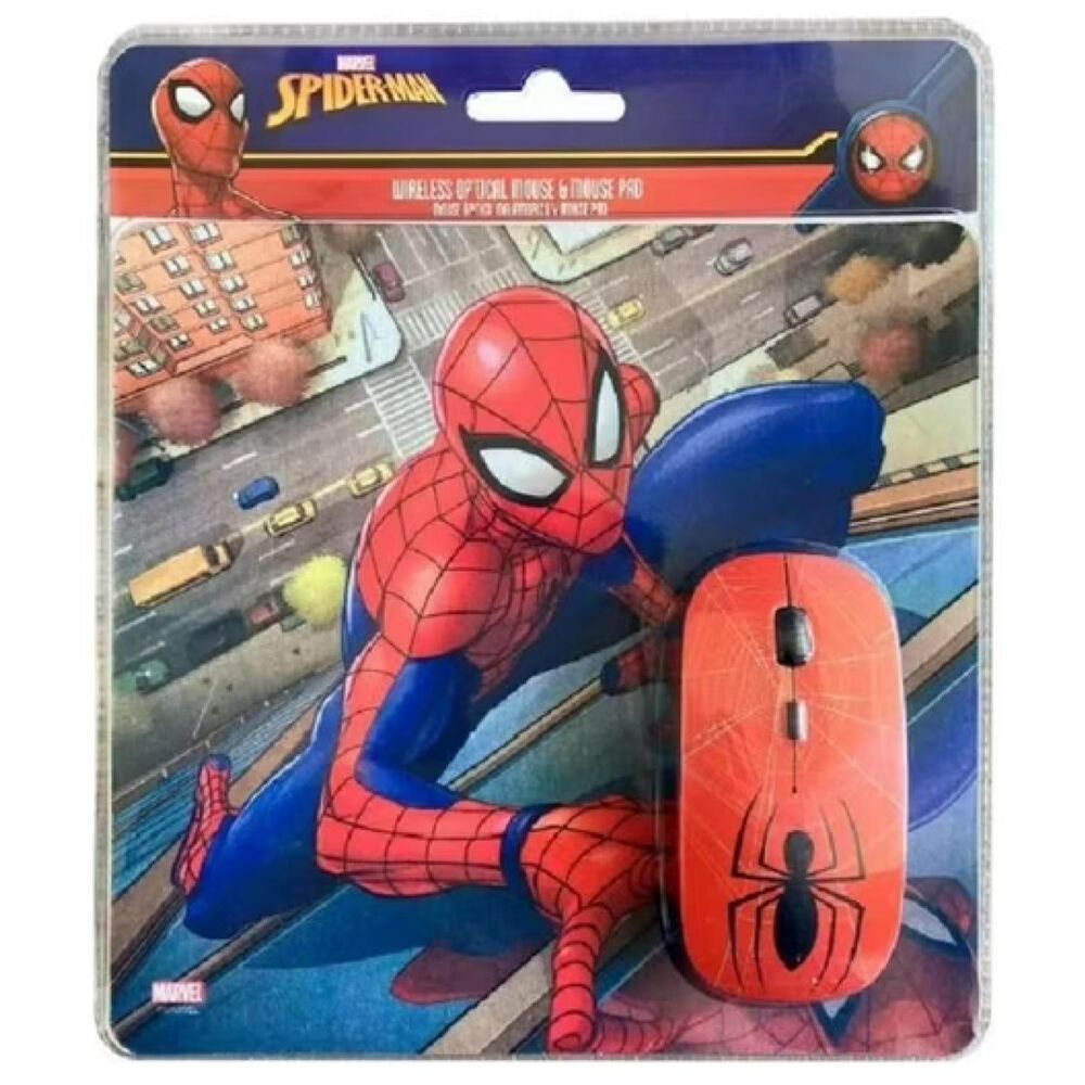Kit Mouse Inalambrico Usb 3b Y Mousepad Spider Man image number 3.0