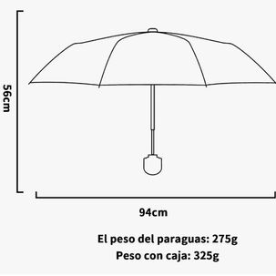 8 Huesos Paraguas Mini Sombrilla De Bolsillo