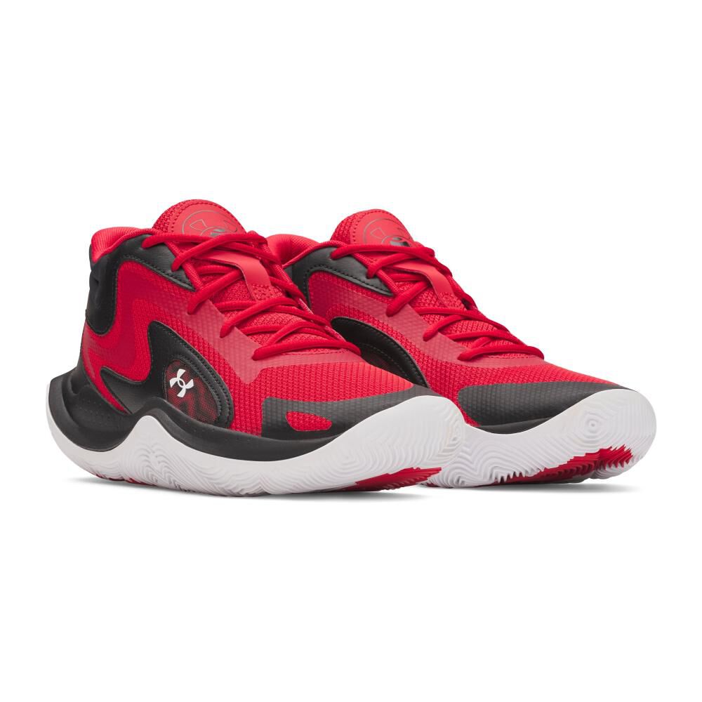 Zapatilla Basketball Unisex Under Armour Ua Jet 25 Red image number 4.0
