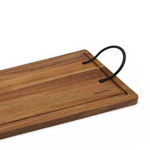 Tabla Madera Aperitivo Herradura De 45 X 25cm Multiuso Cocina
