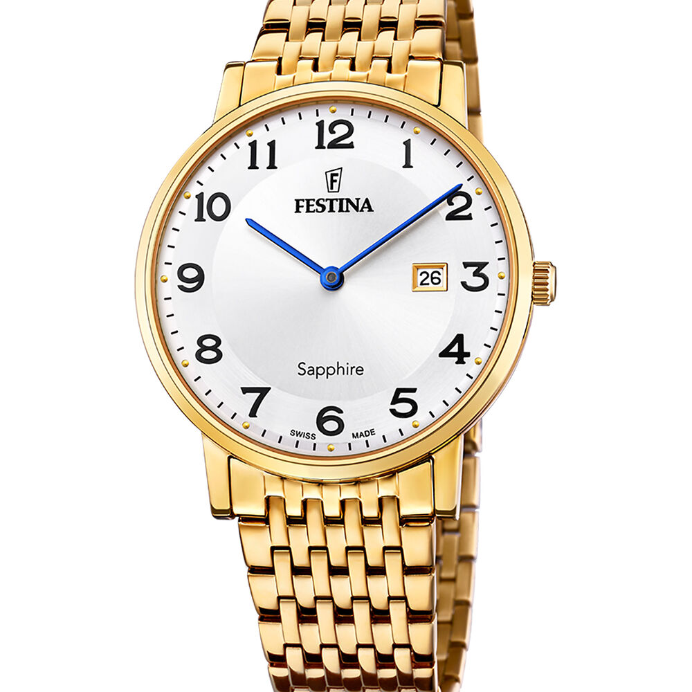 Reloj F20020/4 Festina Swiss Plateado Hombre Swiss Made image number 0.0
