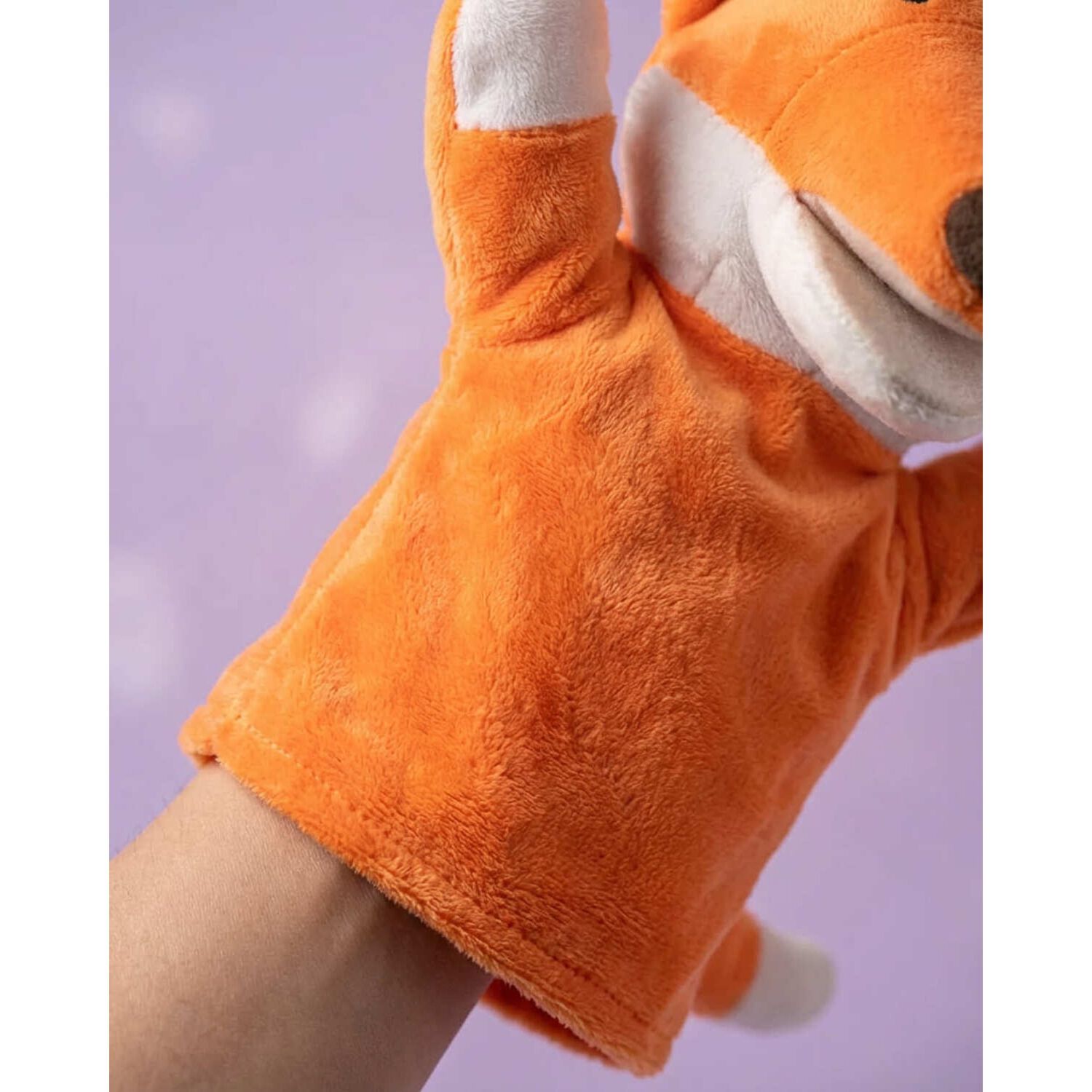 Peluche Titere Animal Zorro Vaca Leon Oveja Rana Lobo image number 12.0