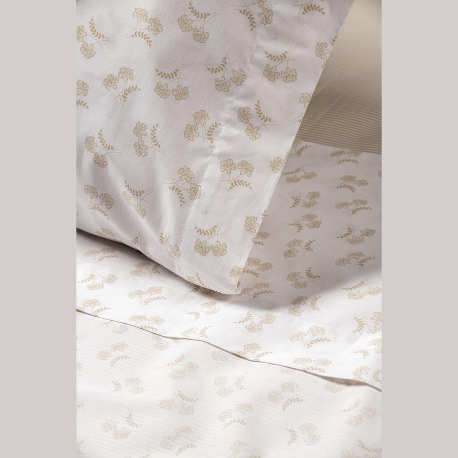 Juego De S&aacute;banas Rosen Miniprint Flora / King / 180 Hilos image number 1.0