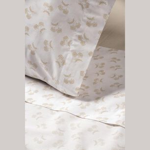 Juego De S&aacute;banas Rosen Miniprint Flora / King / 180 Hilos