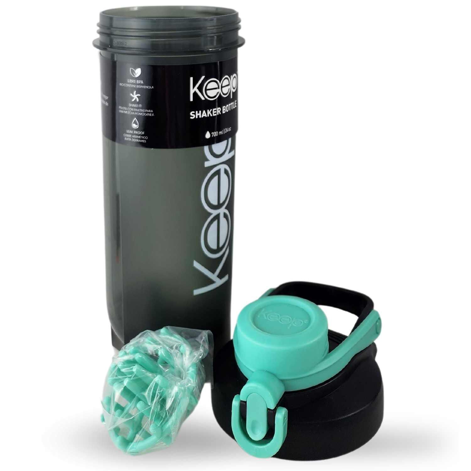 Botella Shaker Keep 700ml Sport Outdoor Gimnasio Turquesa image number 4.0