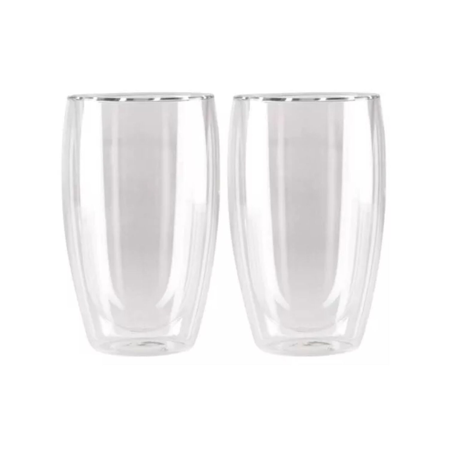 Pack 2 Vasos Doble Pared Vidrio 473 Ml Transparente image number 0.0