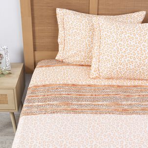 Sabana Estampada Plumetti 2 P Tamarindo