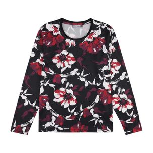 Sweater Estampado Manga Larga Cuello Redondo Mujer Lesage