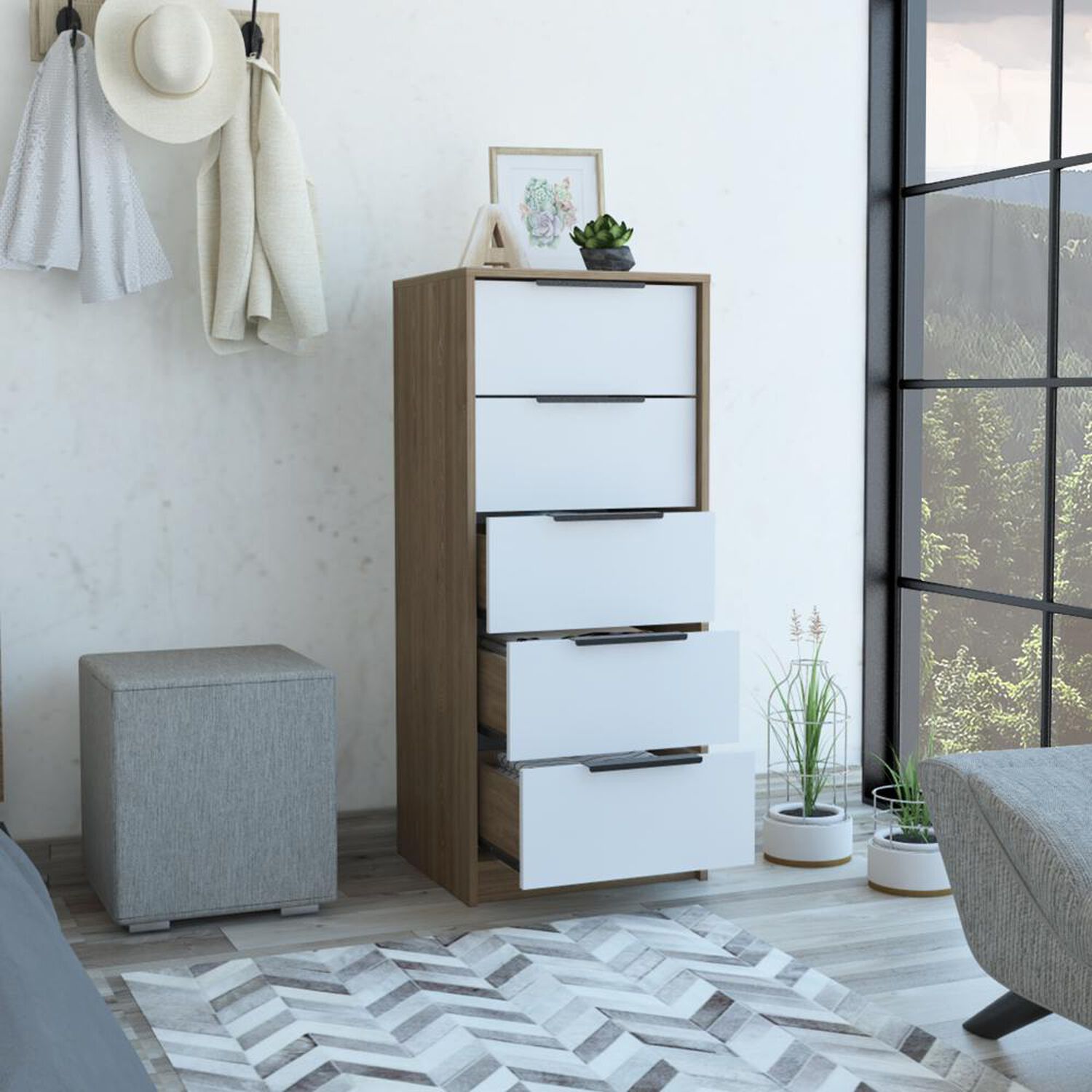 Comoda Tuhome Kaia / 5 Cajones image number 5.0