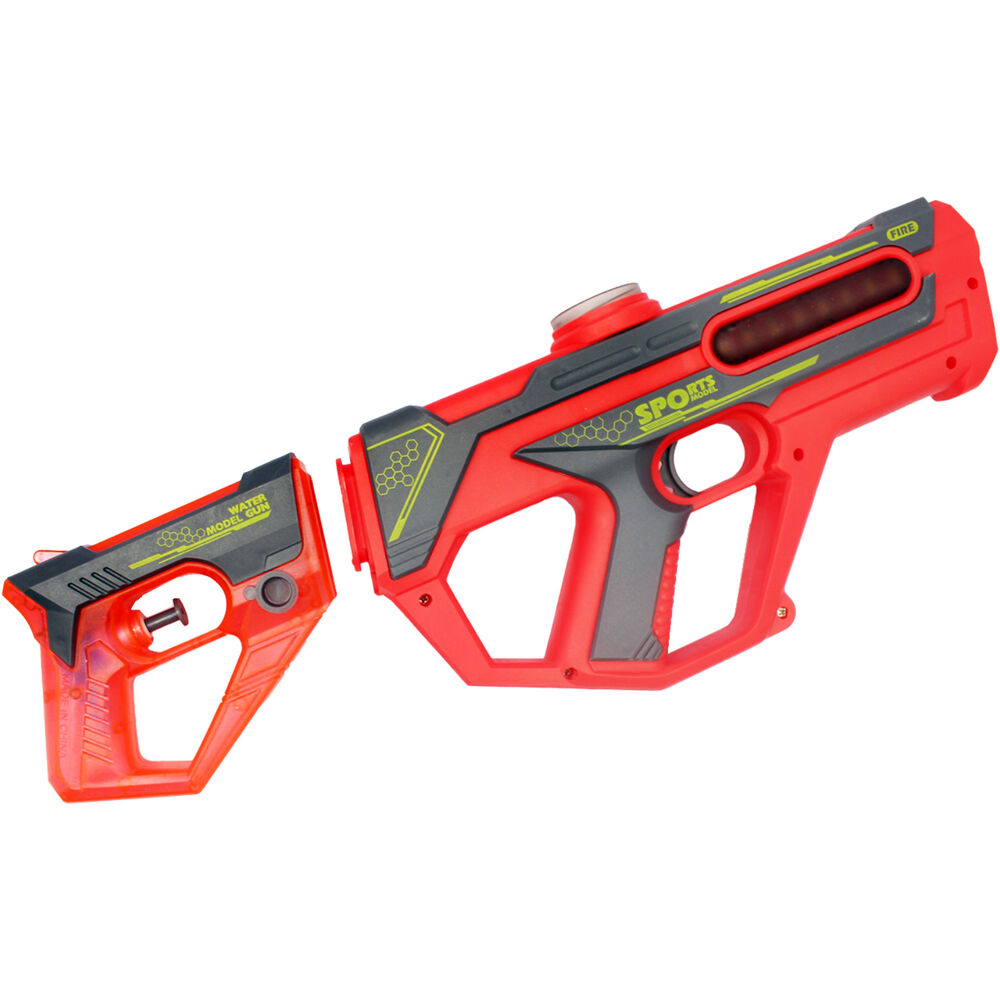 Escopeta Pistola Lanza Agua 2 En 1 Recargable Rojo - Ps image number 0.0