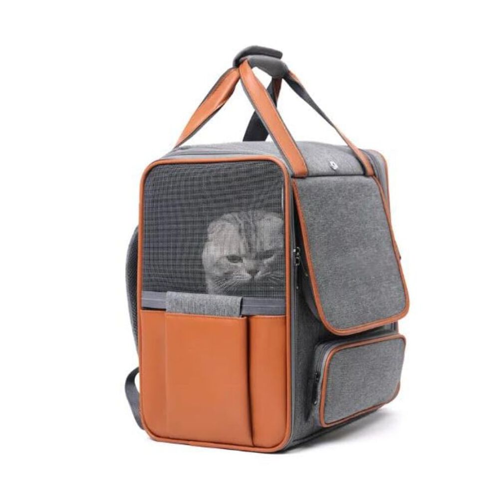 Bolso Mochila De Transporte Para Gatos image number 4.0