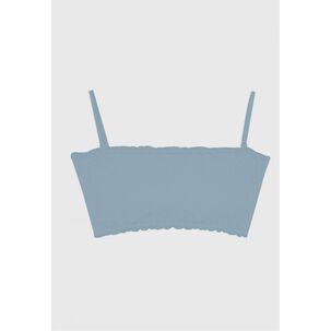 Top Strapless Encaje Celeste 2rios