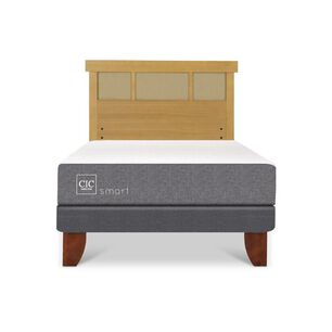 Cama Europea Cic Smart / 1 Plaza / Base Normal + Respaldo