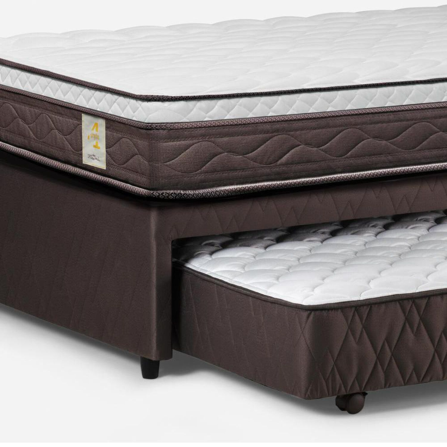 Cama Nido Rosen New Style 4 Plus / 1.5 Plazas / Base Normal + Set De Maderas image number 4.0