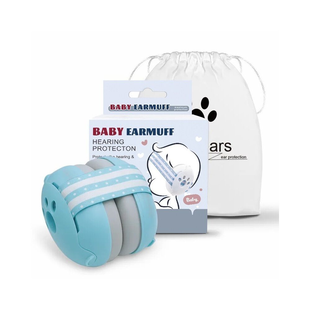 Orejeras Antiruido Auriculares Protectores Beb&eacute;s Azul image number 0.0
