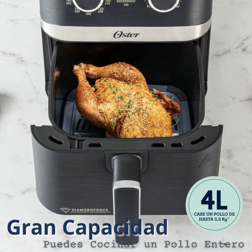 Oster Freidora De Aire Manual, Recubrimiento Oster Diamondforce, 4l De Capacidad, Con Controles De Tiempo Y Temperatura, Ckstaf401md image number 4.0