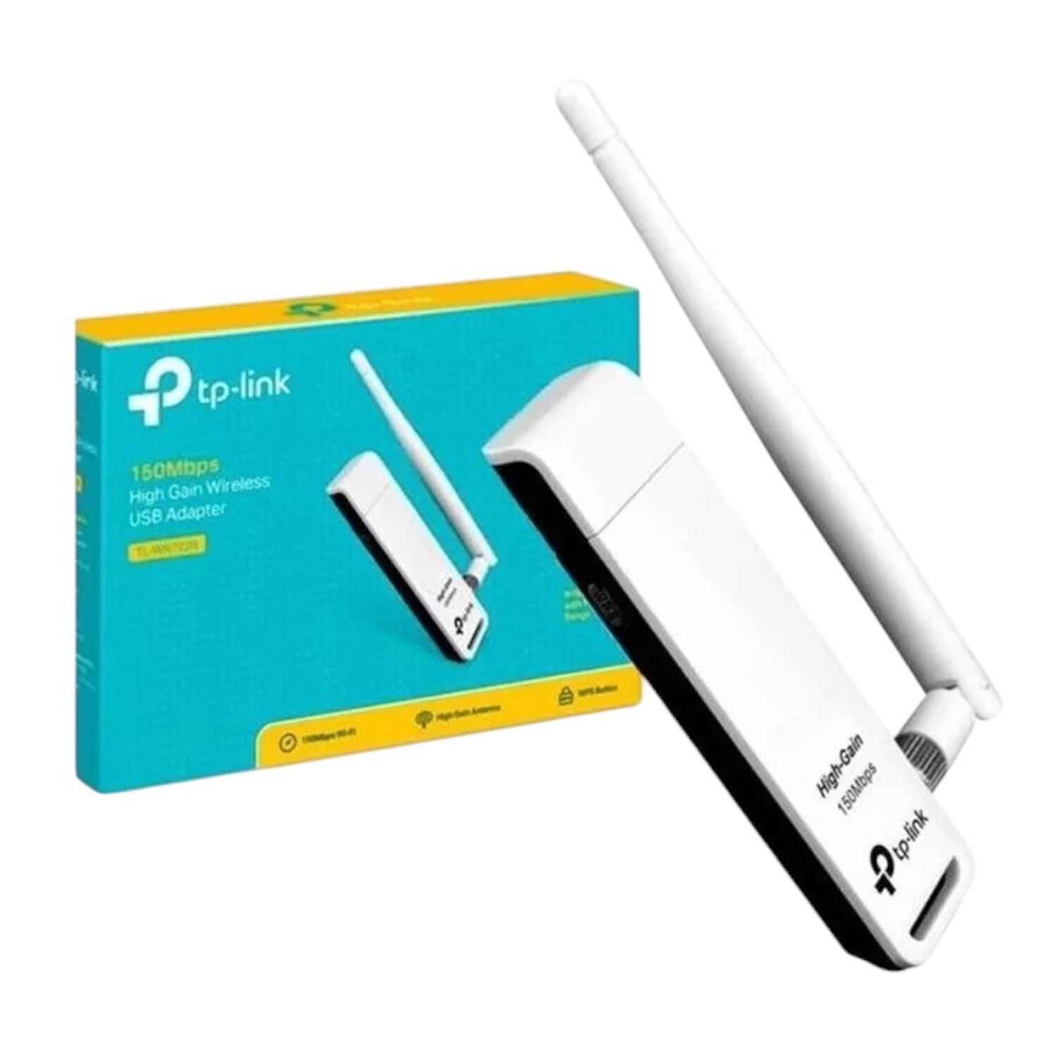 Adaptador Usb Inalambrico Wifi Tp-link Tl-wn722n 150mb Antena image number 0.0