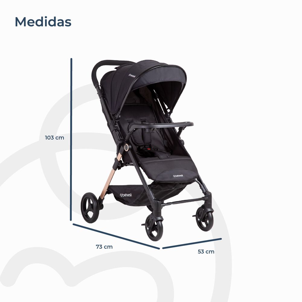 Coche De Paseo City Negro image number 9.0