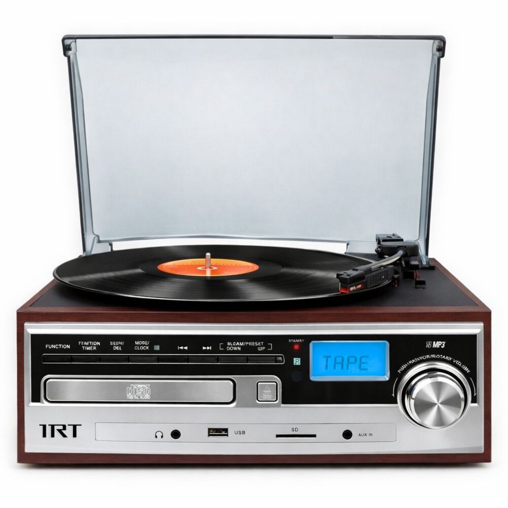 Toca Disco Tornamesa Irt Bluetooth/aux/cassette/usb/cd/sd/fm image number 8.0