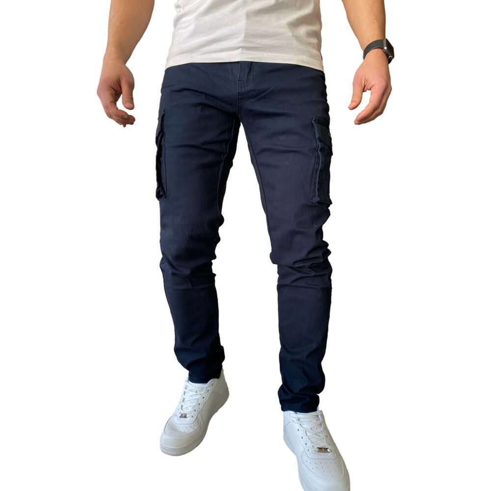 Pantal&oacute;n Cargo Slim Fit Mosaico Tela Elasticada image number 2.0