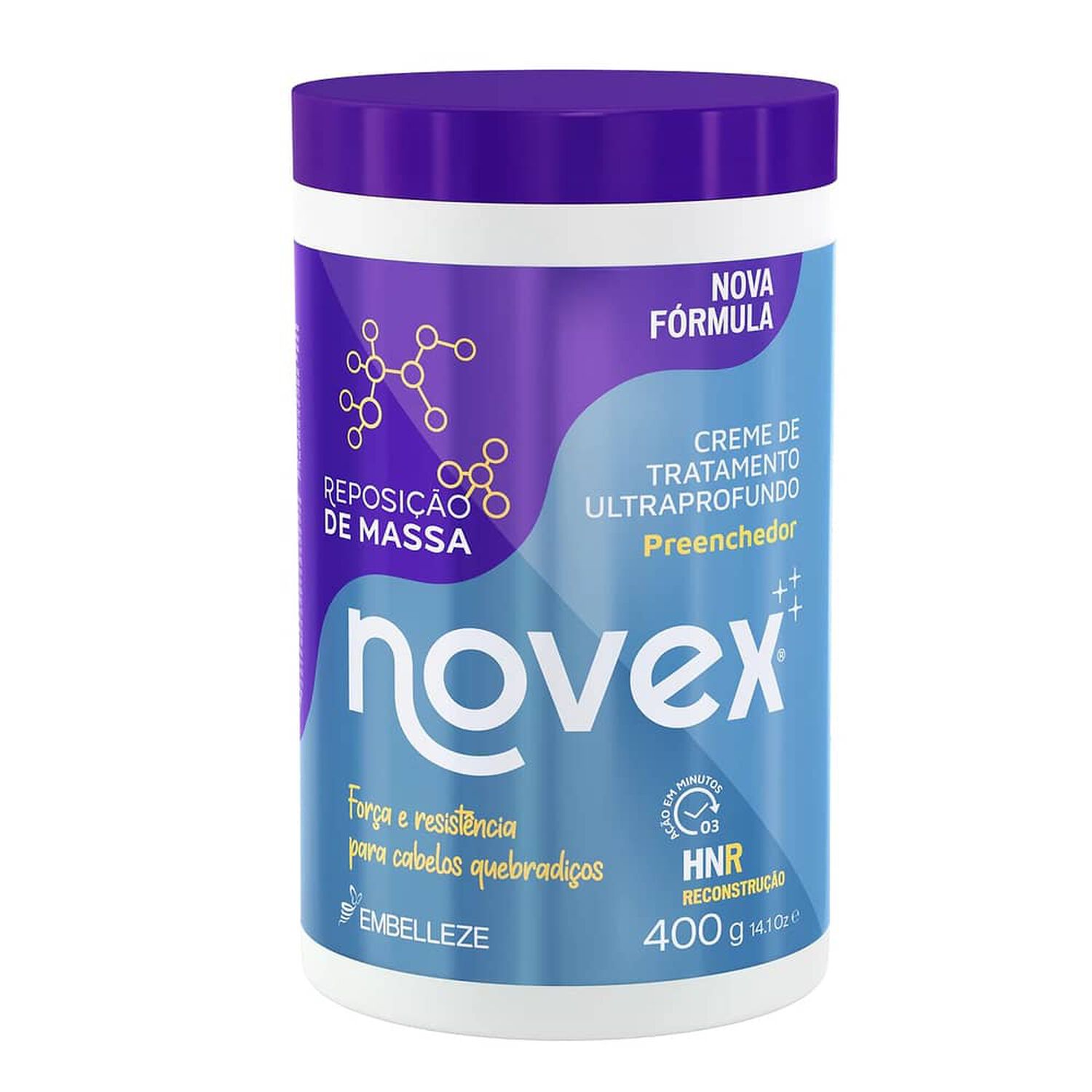 Crema Tratamiento Reposicion De Masa 400g Novex image number 0.0