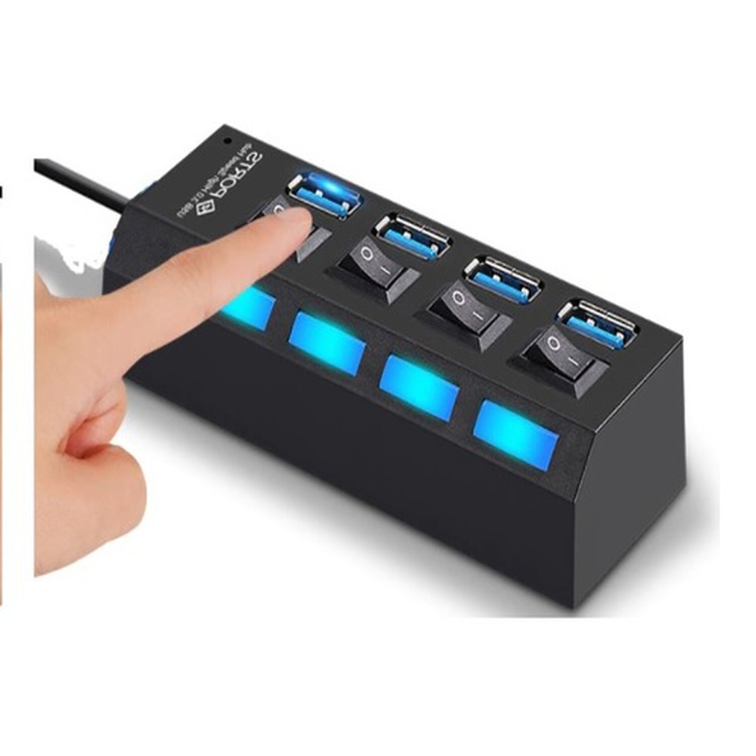 Multipuerto Hub 4 Usb Extension 4 Puertos Extensor image number 1.0