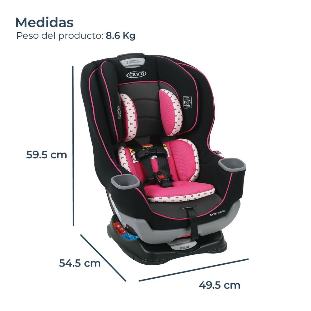 Silla De Auto Bebe Convertible Extend2fit Kenzie image number 6.0