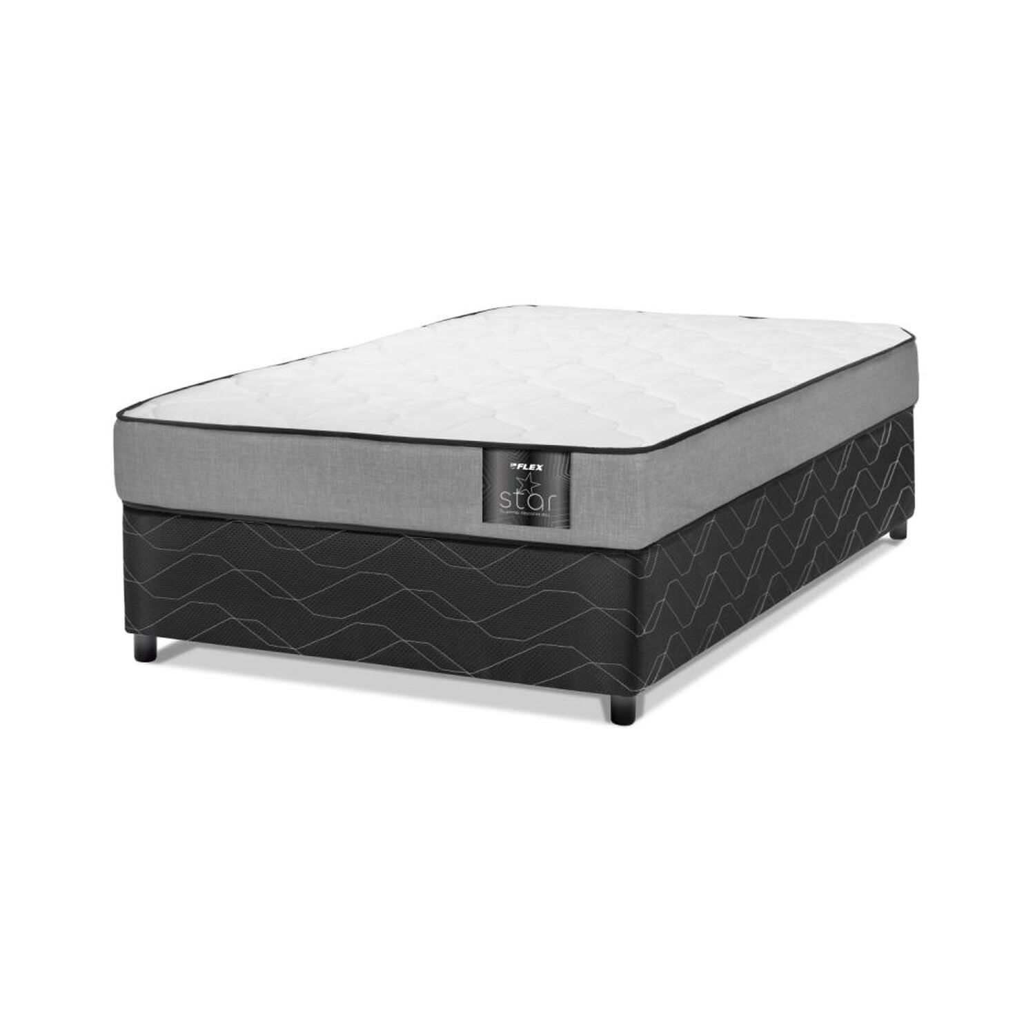 Cama Americana Flex Star / 1 Plaza / Base Normal image number 0.0