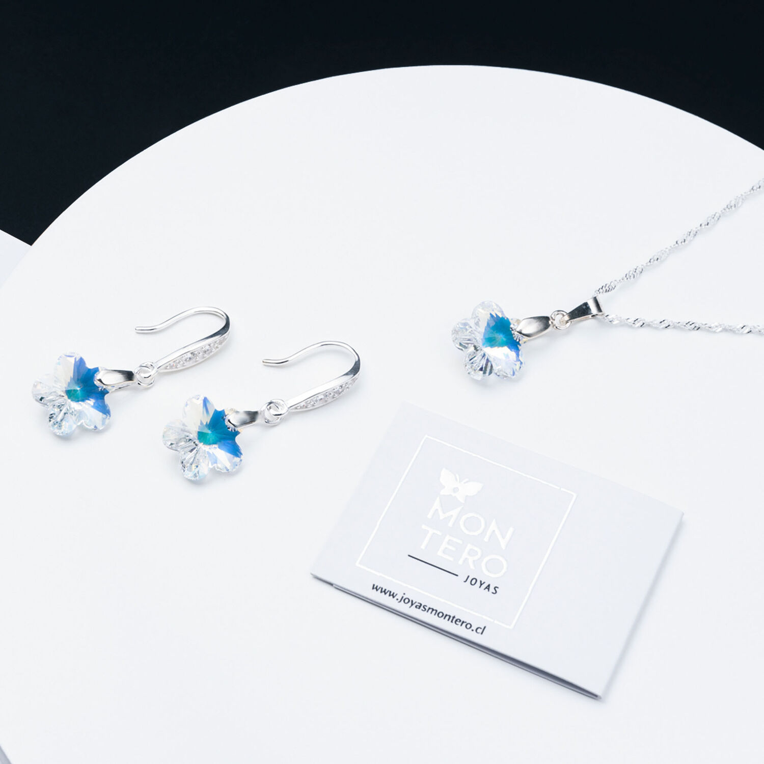 Conjunto Florencia Cristales Genuinos Aurora Boreal image number 1.0