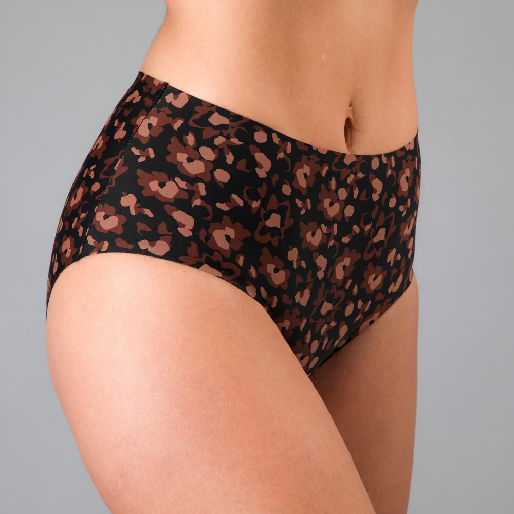 Pack 3x Calzon Maxi Micro Print Bonded Flores image number 3.0