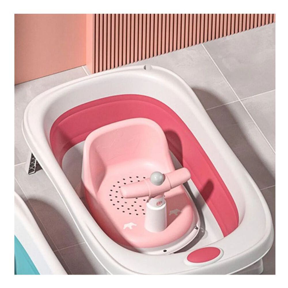 Silla De Ducha Para Bebes Rosada image number 4.0